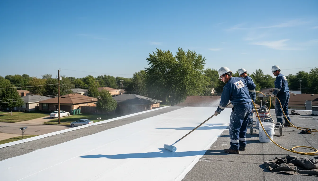 Commercial roof coating in Swedesburg, IA near me